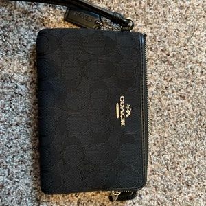 Black Coach wristlet